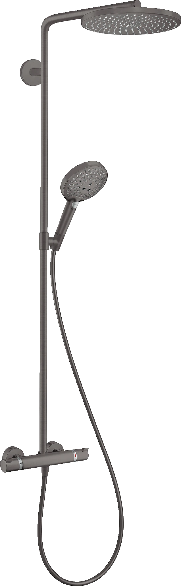 Hansgrohe Raindance S Showerpipes With Thermostatic Mixer 1100 X 360 X 115mm Gunmetal/chrome - Brushed