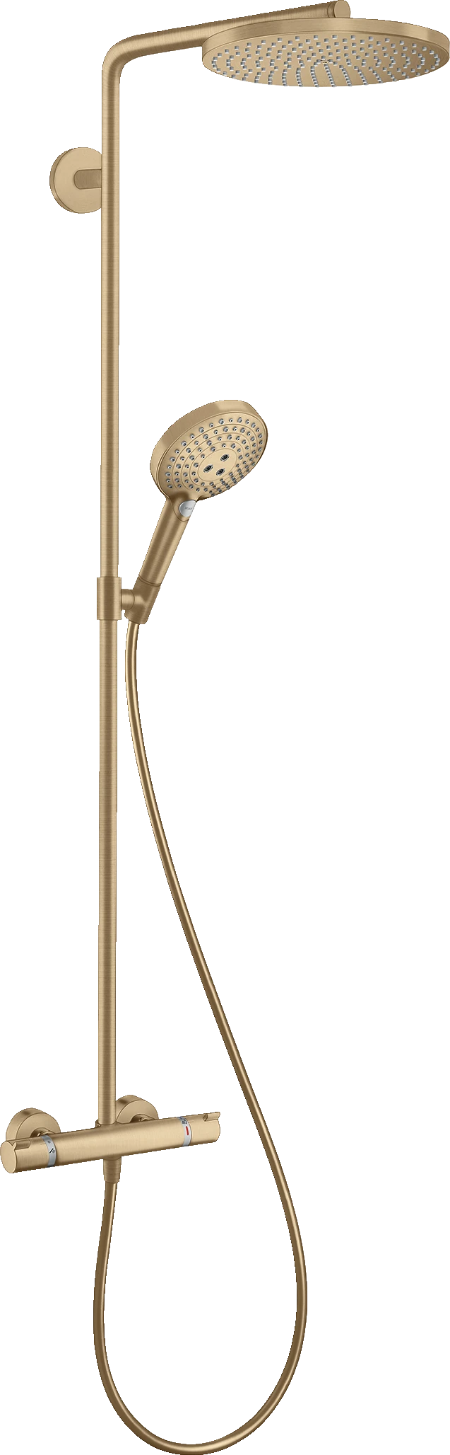 Hansgrohe Raindance S Showerpipes With Thermostatic Mixer 1100 X 360 X 115mm Bronze - Brushed