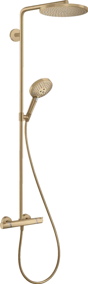 Hansgrohe Raindance S Showerpipes With Thermostatic Mixer 1100 X 360 X 115mm Bronze - Brushed product image - Image 1