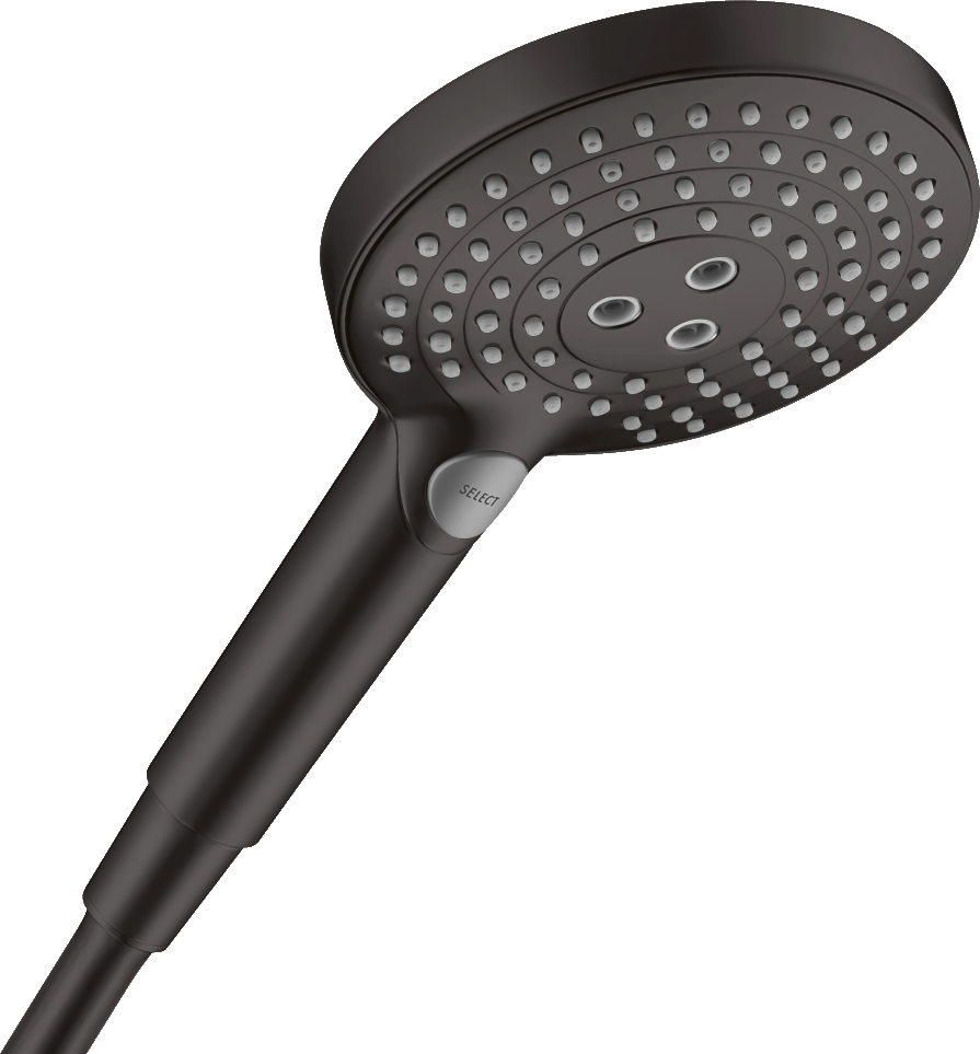 Hansgrohe Raindance Select S Hand Showers 275 X 155 X 45mm Black - Matt product image - Image 1