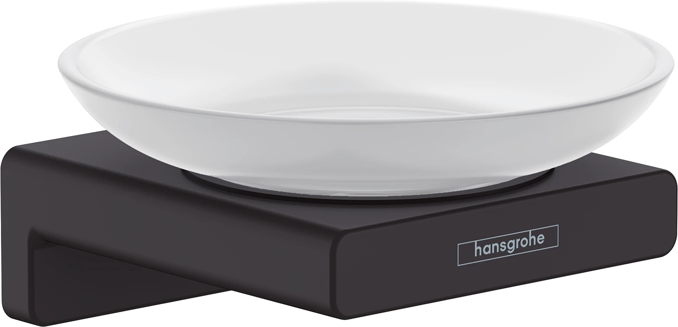 Hansgrohe Addstoris Q Soap Dishes /-basket 125 X 115 X 90mm Black - Matt