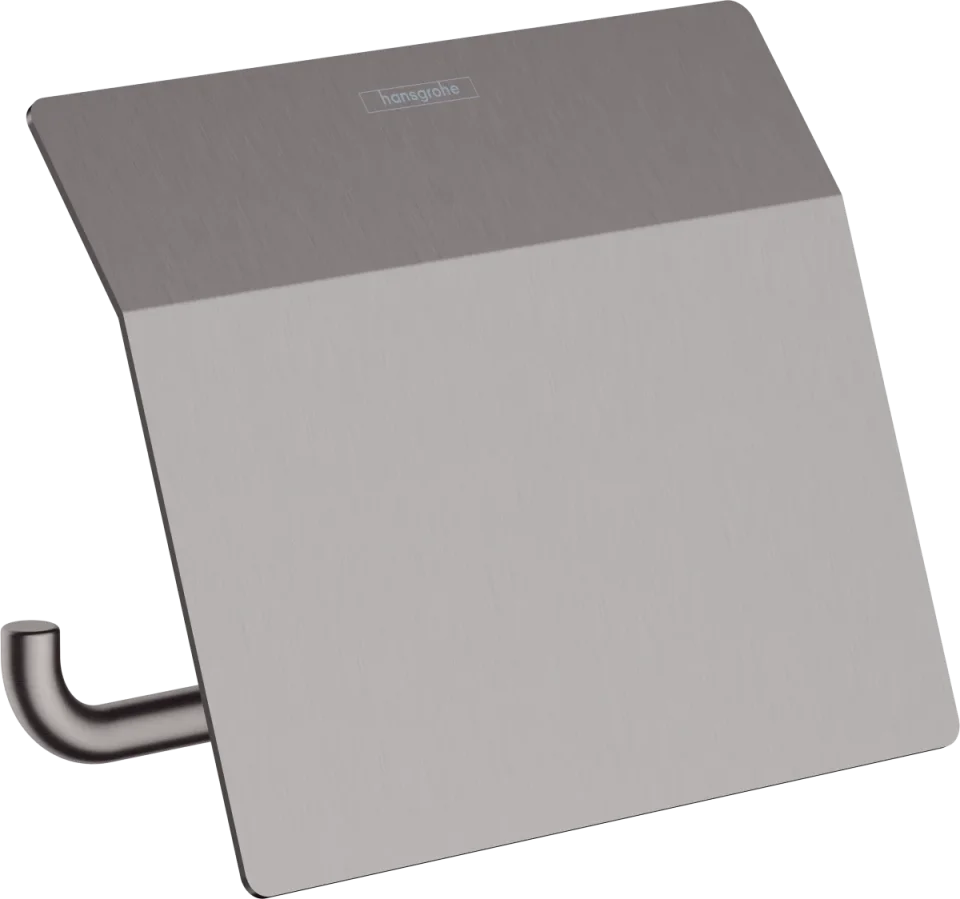 Hansgrohe Addstoris Q Toilet Roll Holders 140 X 45 X 200mm Gunmetal/chrome - Brushed product image - Image 1