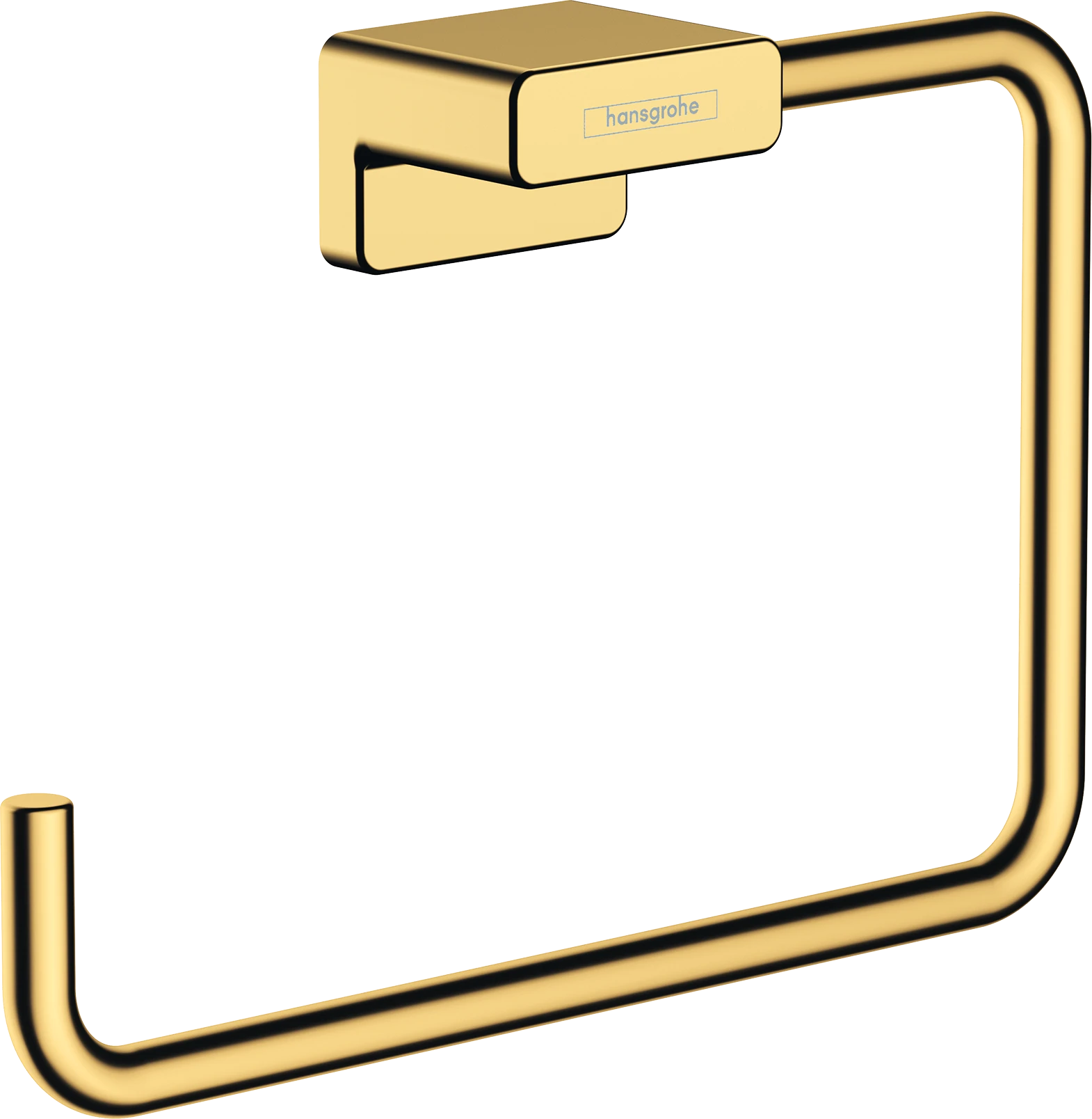 Hansgrohe Addstoris Q Towel Ring 140 X 45 X 200mm Gold - Polished