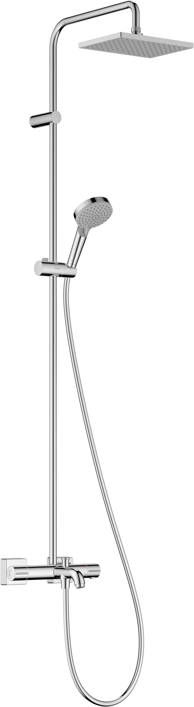 Hansgrohe Vernis Shape Showerpipes With Thermostatic Mixer 1175 X 325 X 85mm Chrome