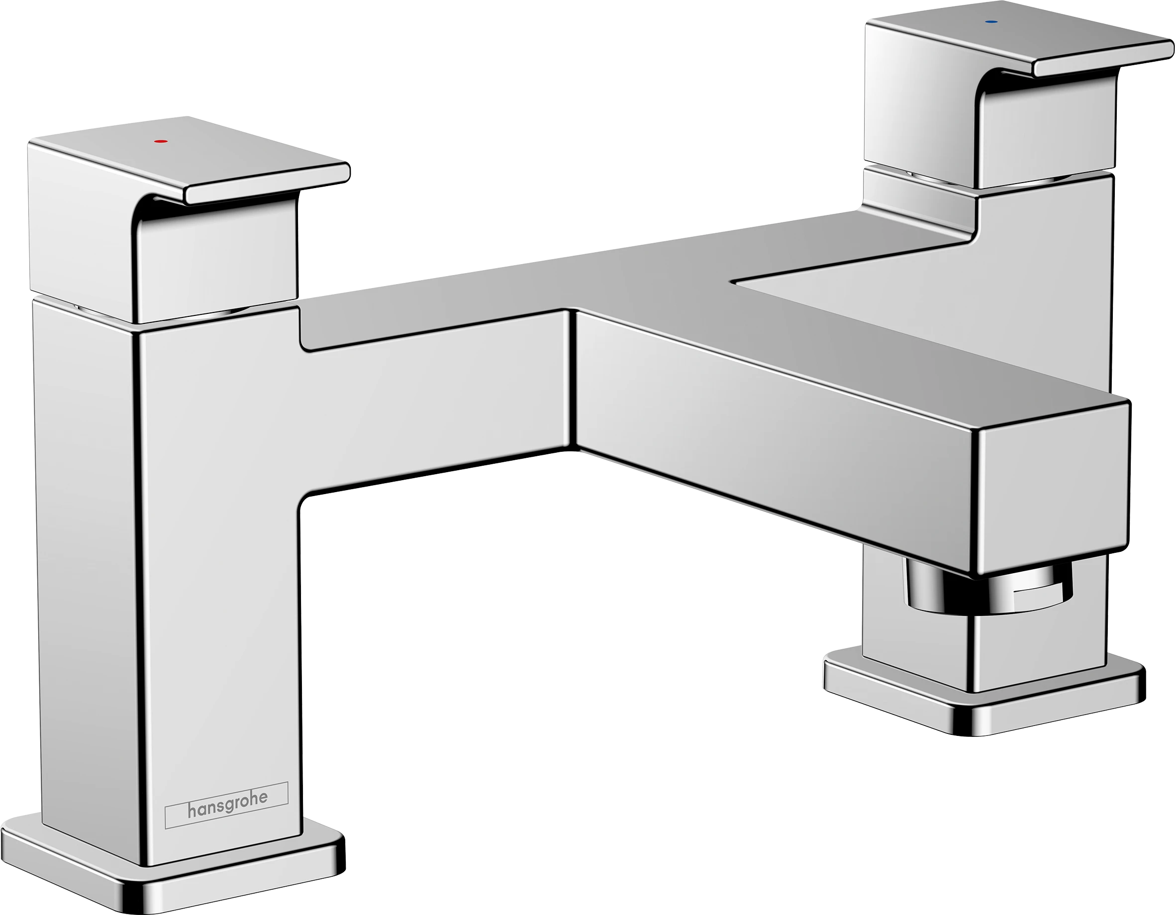 Hansgrohe Vernis Shape 2-hole Rim Mounted Bath Mixer Chrome