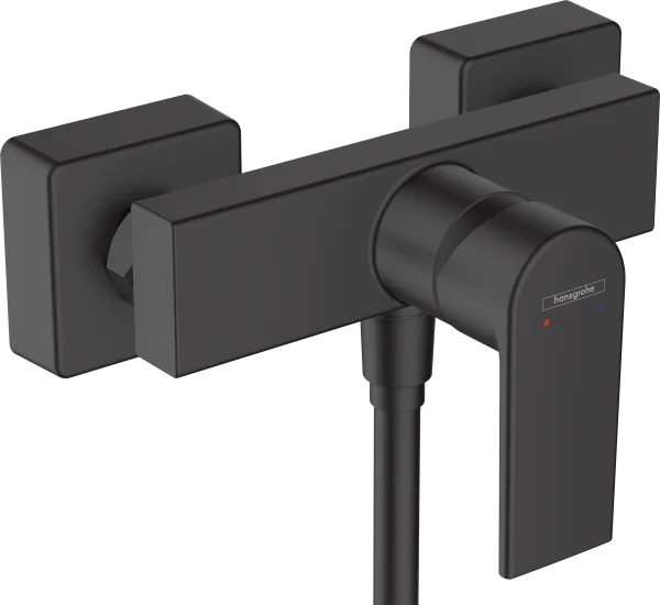 Hansgrohe Vernis Shape Single Lever Shower Mixer For Exposed Installation Matt Black