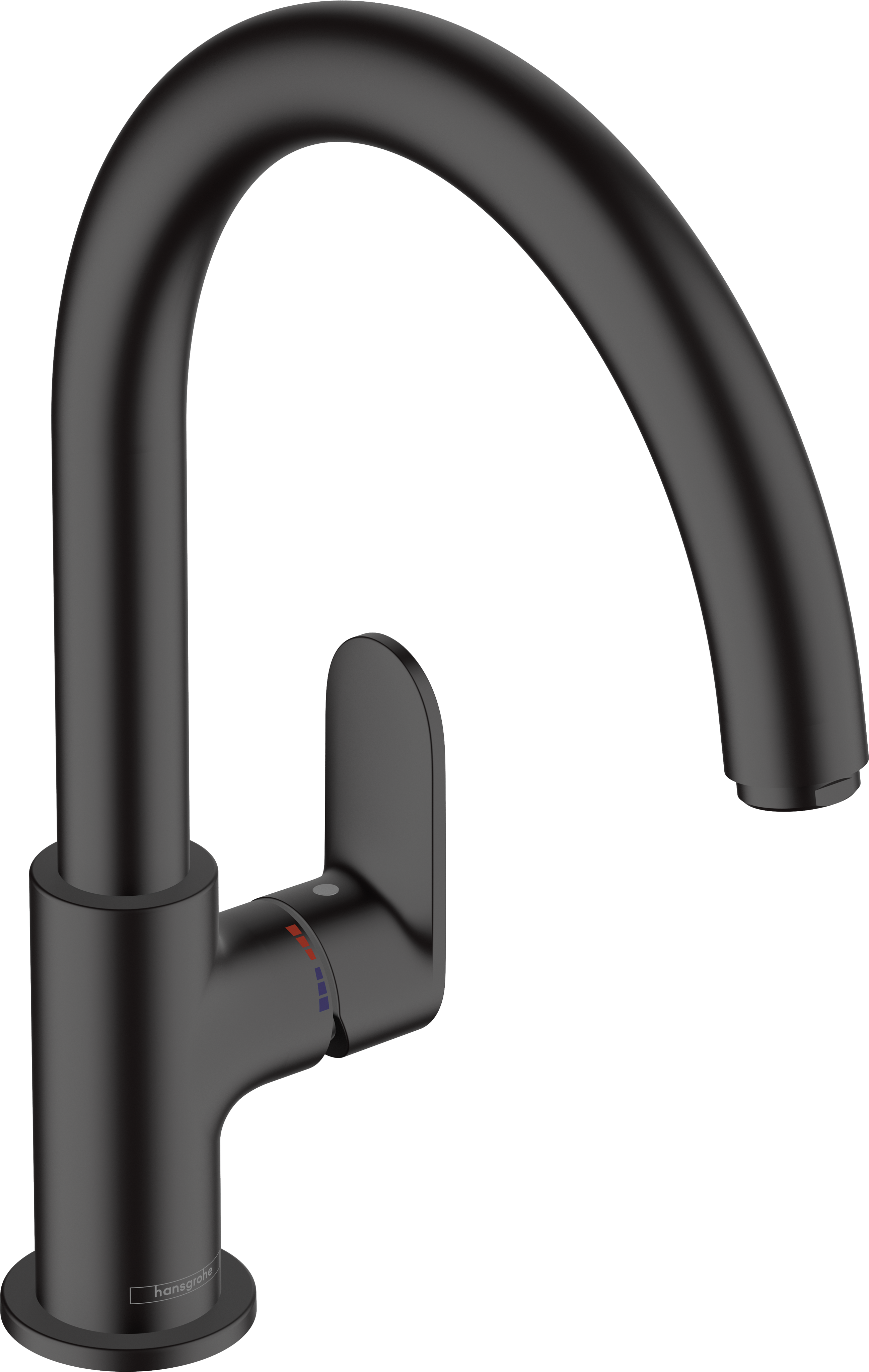 Hansgrohe Vernis Blend M35 Manual Kitchen Mixers 377 X 285 X 66mm Black - Matt product image - Image 1
