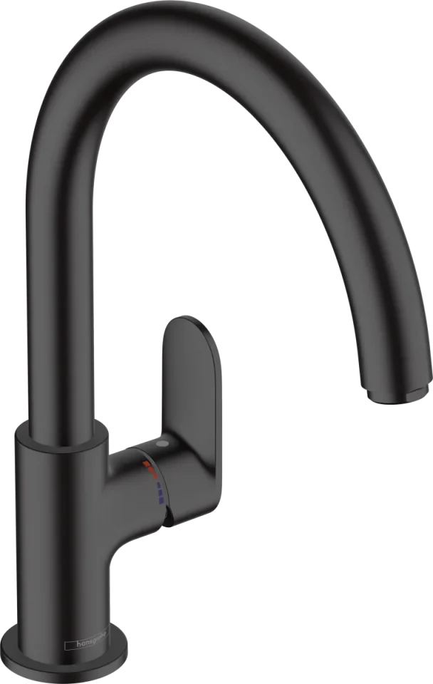 Hansgrohe Vernis Blend M35 Manual Kitchen Mixers 377 X 285 X 66mm Black - Matt product image - Image 1