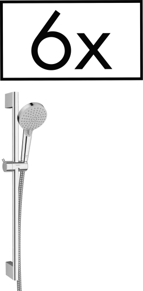 Hansgrohe Vernis Blend Shower Rail Sets 770 X 365 X 190mm Chrome