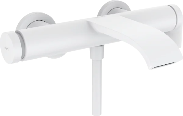 Hansgrohe Vivenis Single Lever Bath Mixer For Exposed Installation Matt White