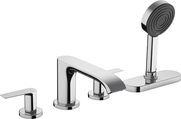 Hansgrohe Vivenis 4-hole Rim Mounted Bath Mixer With Sbox Chrome
