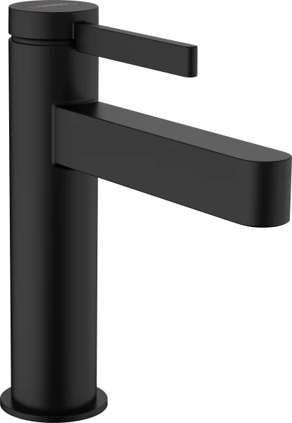 Hansgrohe Finoris Single Lever Basin Mixer 110 With Push-open Waste Set Matt Black