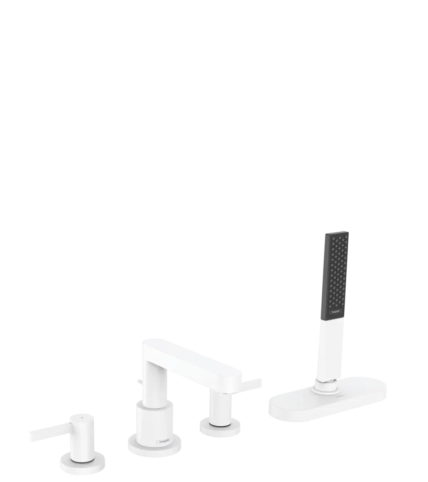 Hansgrohe Finoris Bath Mixers Concealed 555 X 290 X 230mm White - Matt product image - Image 1