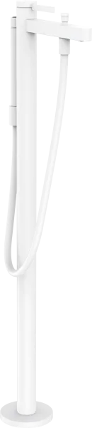 Hansgrohe Finoris Single Lever Bath Mixer Floor-standing Matt White