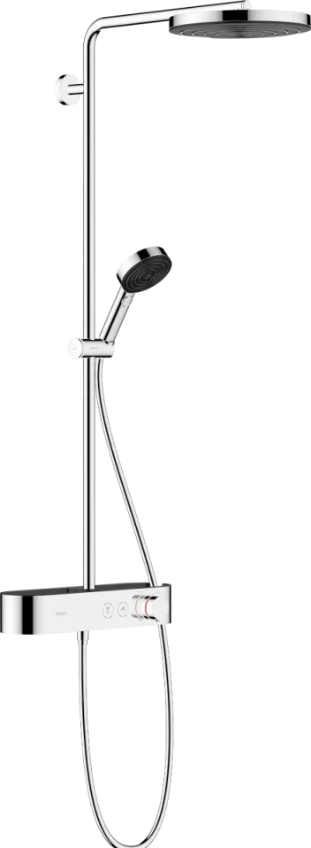 Hansgrohe Pulsify S Showerpipes With Thermostatic Mixer 1187 X 360 X 165mm Chrome product image - Image 1