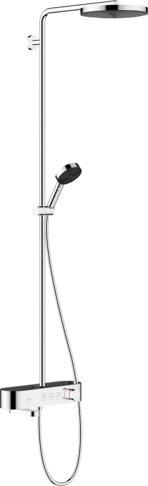 Hansgrohe Pulsify S Showerpipes With Thermostatic Mixer 1570 X 365 X 180mm Chrome product image - Image 1
