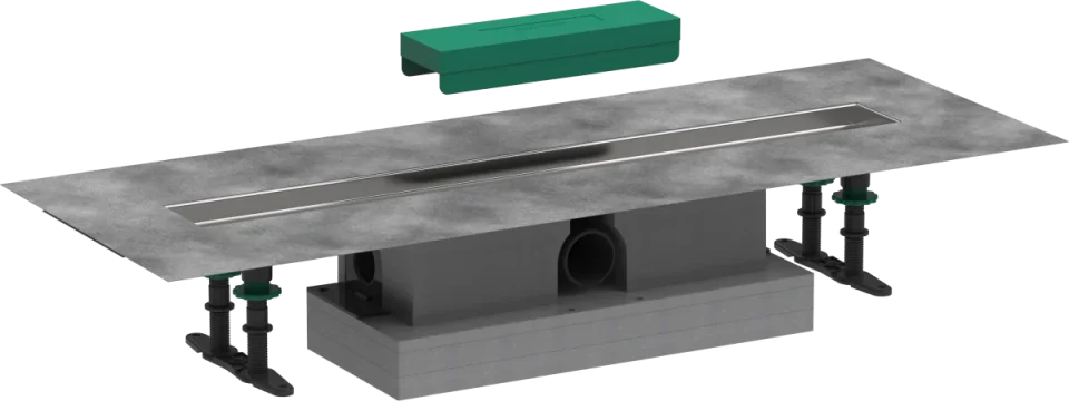 Hansgrohe Ubox Universal Concealed Basic Set Shower Wastes 983 X 155 X 132mm product image - Image 1
