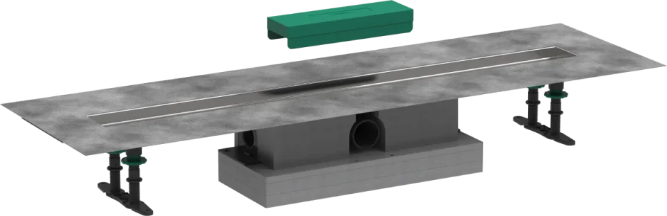 Hansgrohe Ubox Universal Concealed Basic Set Shower Wastes 1083 X 155 X 132mm product image - Image 1
