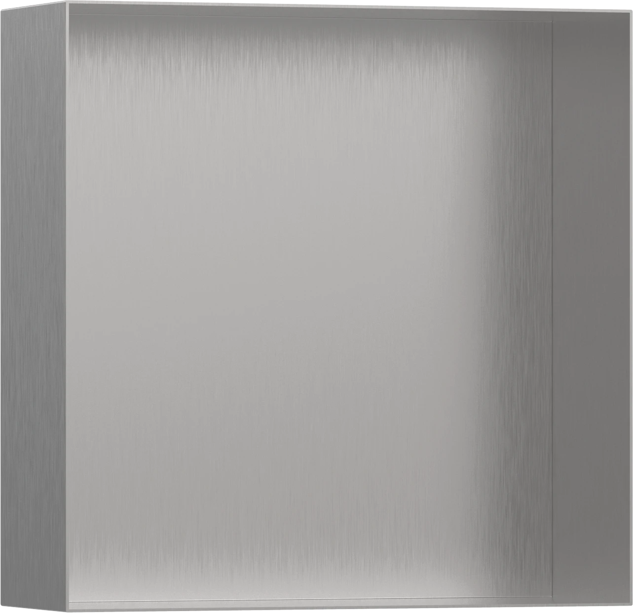 Hansgrohe Xtrastoris Minimalistic Wall Niche Frameless 300/300/100 Brushed Stainless Steel
