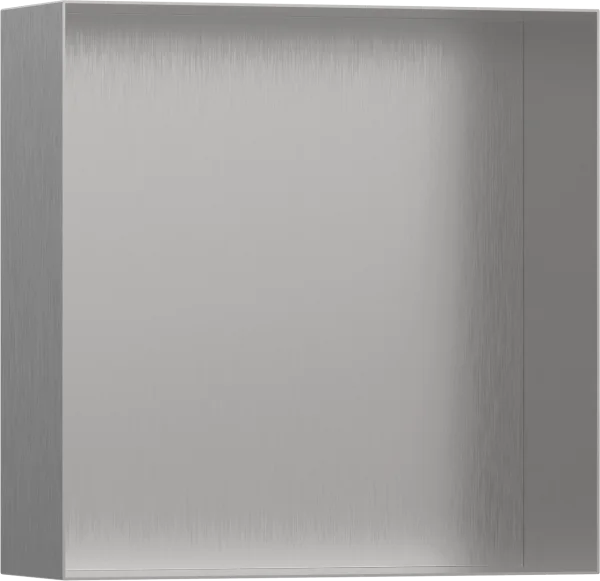 Hansgrohe Xtrastoris Minimalistic Wall Niche Frameless 300/300/100 Brushed Stainless Steel