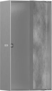 Hansgrohe Xtrastoris Rock Wall Niche With Tileable Door 300/150/100 Brushed Stainless Steel