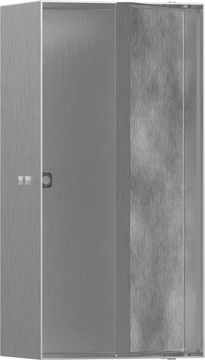 Hansgrohe Xtrastoris Rock Wall Niches 480 X 415 X 120mm Stainless Steel - Brushed