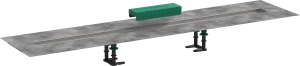 Hansgrohe Raindrain Concealed Basic Set Shower Wastes 1383 X 155 X 132mm