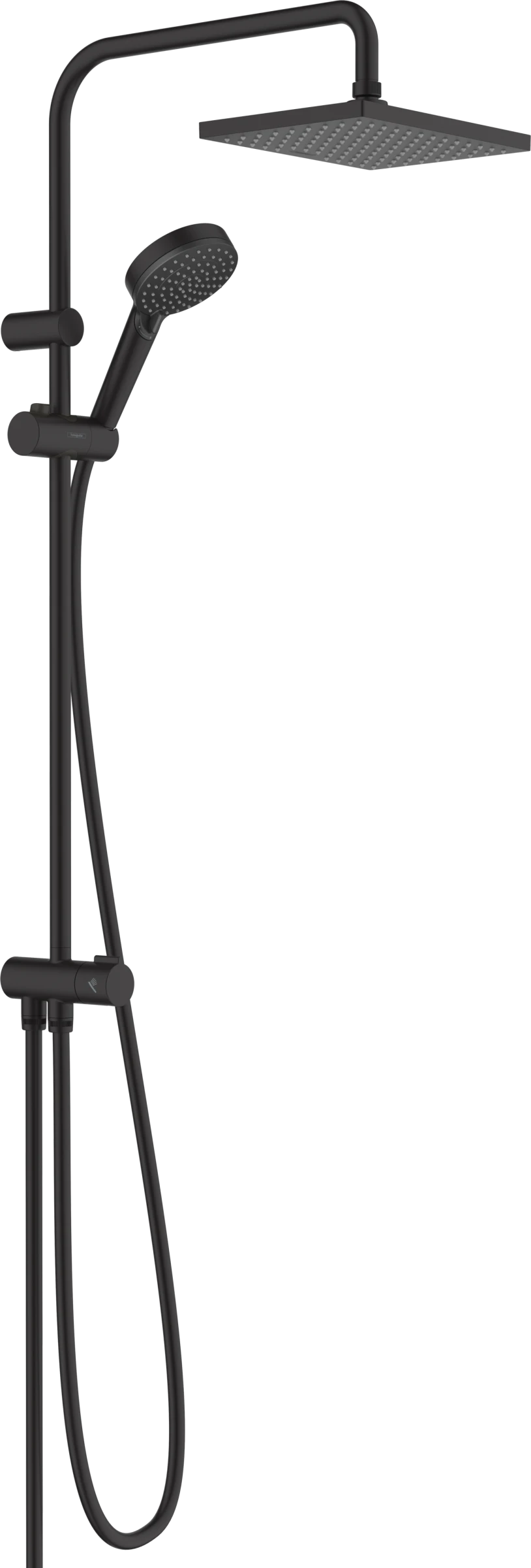 Hansgrohe Vernis Shape Shower Pipes Universal 985 X 325 X 85mm Black - Matt