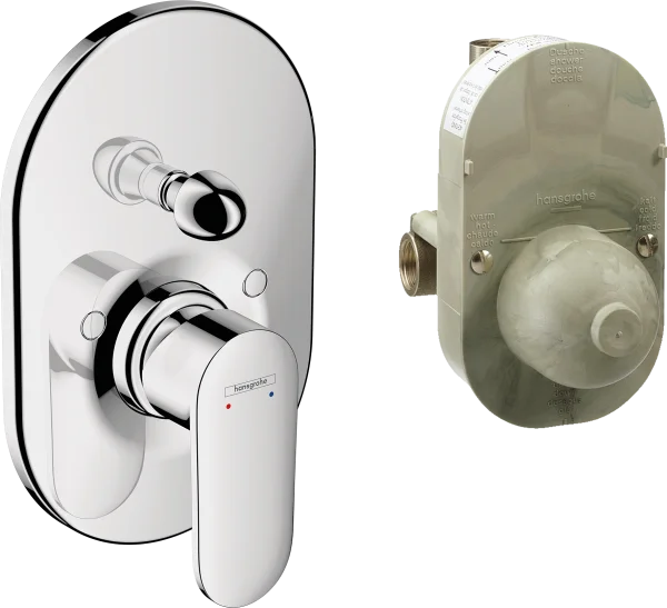 Hansgrohe Vernis Blend Bath Mixers Concealed 460 X 245 X 105mm Chrome