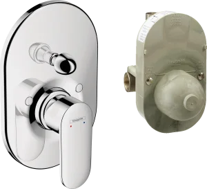 Hansgrohe Vernis Blend Bath Mixers Concealed 460 X 245 X 105mm Chrome