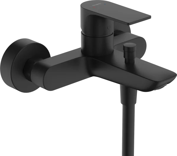 Hansgrohe Rebris E Bath Mixers Exposed 245 X 195 X 155mm Black - Matt