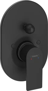 Hansgrohe Rebris E Bath Mixers Concealed 240 X 225 X 60mm Black - Matt