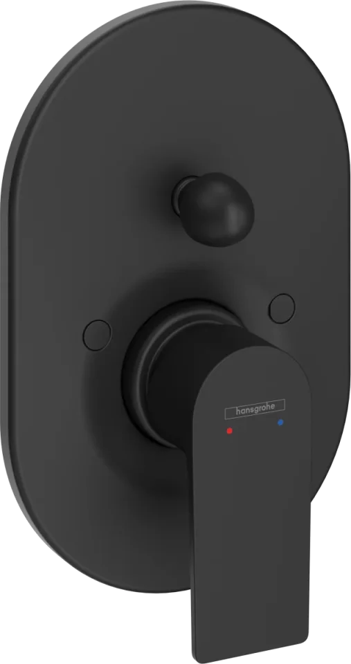 Hansgrohe Rebris E Bath Mixers Concealed 240 X 225 X 60mm Black - Matt product image - Image 1
