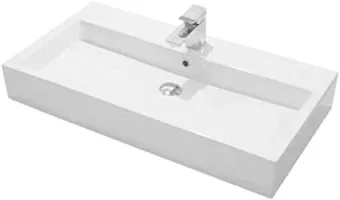 Saneux Matteo Washbasin 90 X 48cm - No Taphole 0Th product image - Image 1