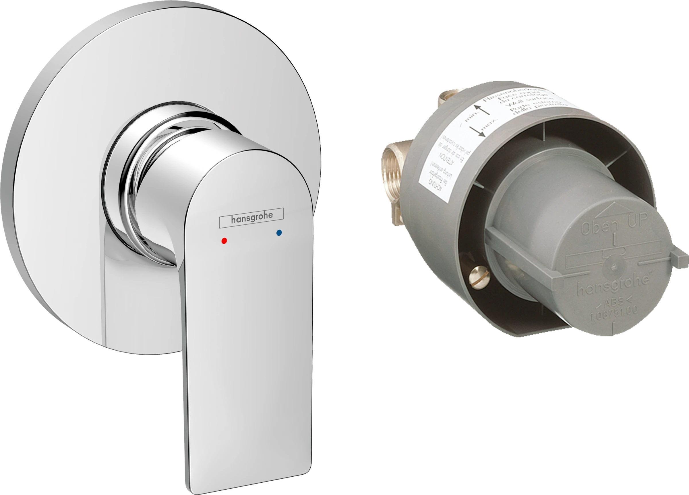 Hansgrohe Rebris E Shower Mixers Concealed 215 X 180 X 130mm Chrome