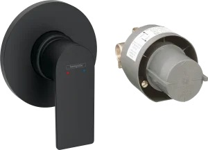 Hansgrohe Rebris E Shower Mixers Concealed 215 X 178 X 130mm Black - Matt
