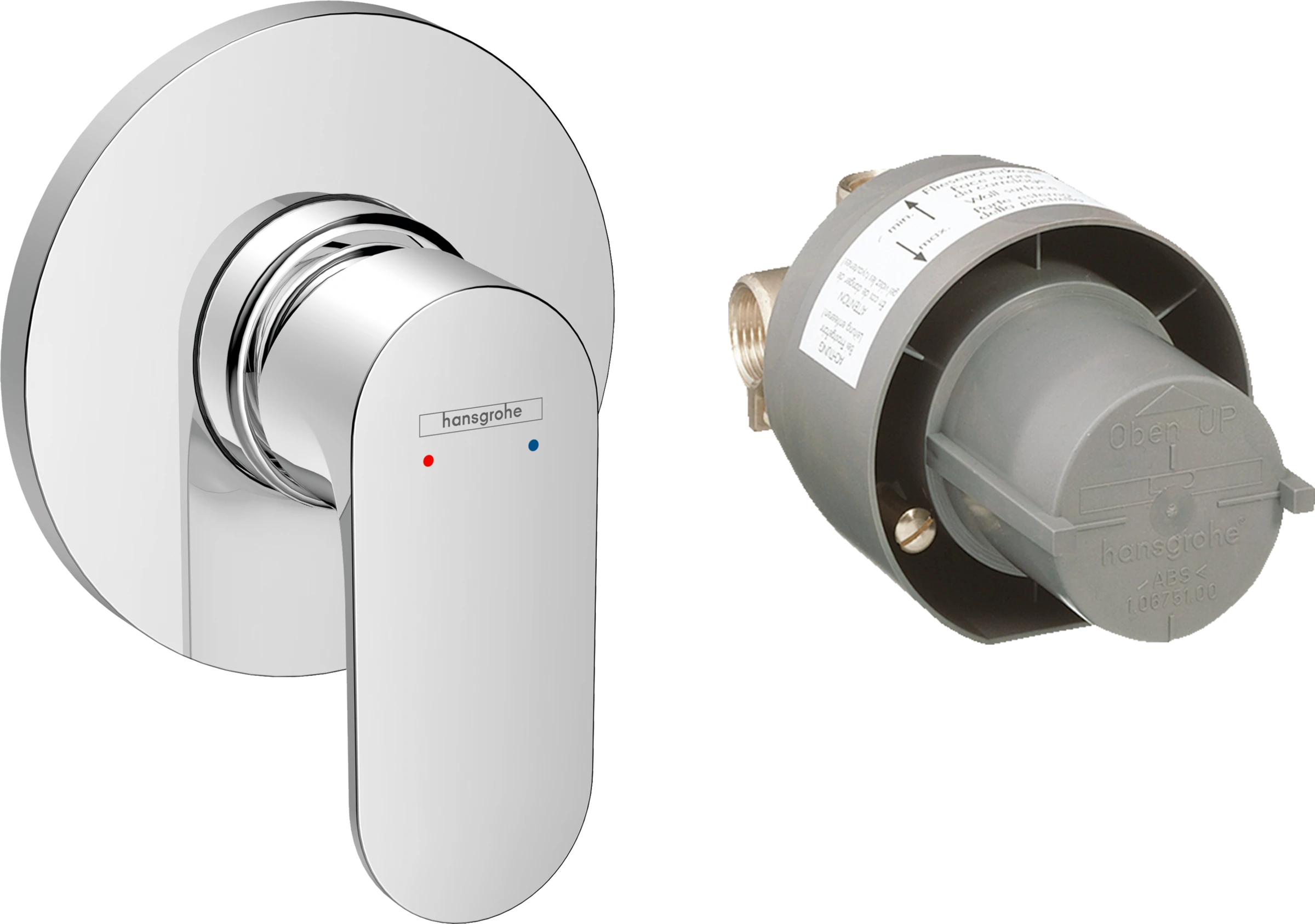 Hansgrohe Rebris S Shower Mixers Concealed 215 X 180 X 130mm Chrome