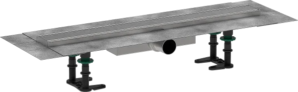 Hansgrohe Raindrain Compact Shower Wastes 783 X 162 X 132mm Stainless Steel - Brushed