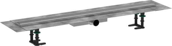 Hansgrohe Raindrain Compact Shower Wastes 1083 X 160 X 130mm Stainless Steel - Brushed