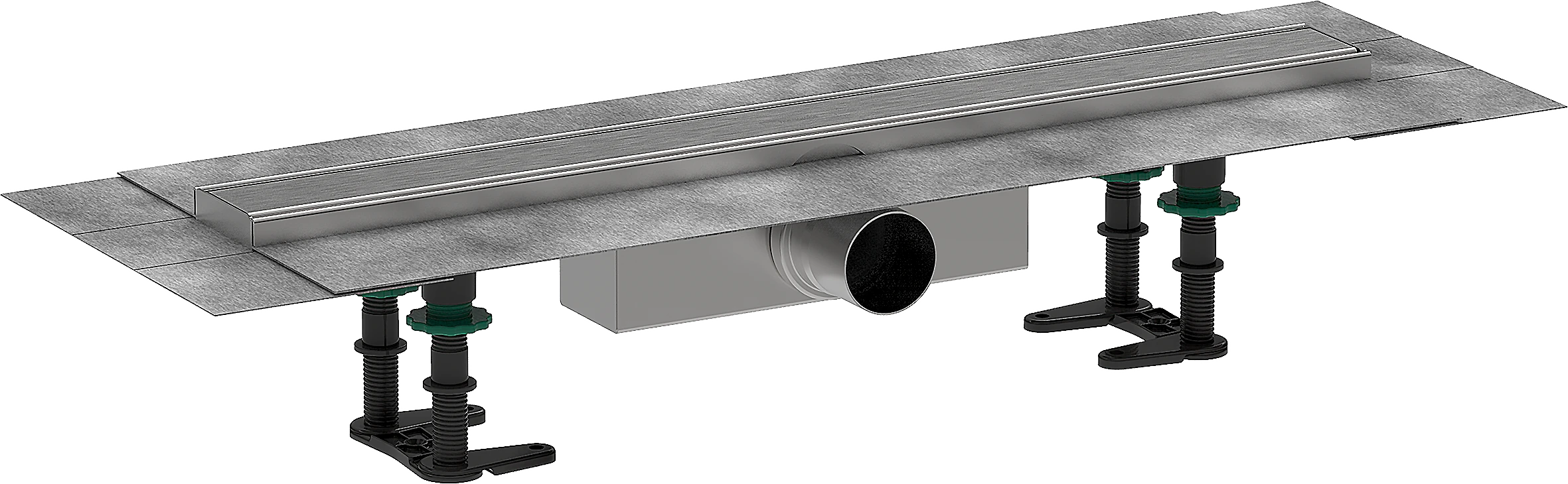 Hansgrohe Raindrain Compact Shower Wastes 783 X 155 X 132mm Stainless Steel - Brushed