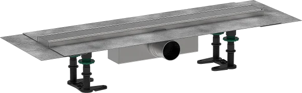 Hansgrohe Raindrain Compact Shower Wastes 783 X 155 X 132mm Stainless Steel - Brushed