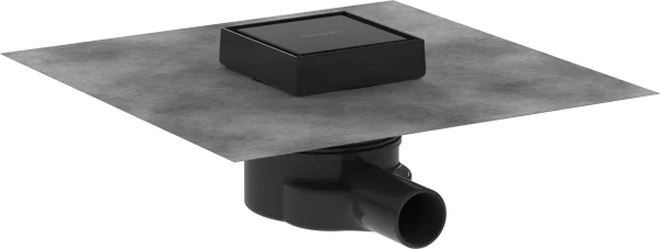 Hansgrohe Raindrain Point Shower Wastes 467 X 276 X 107mm Black - Matt