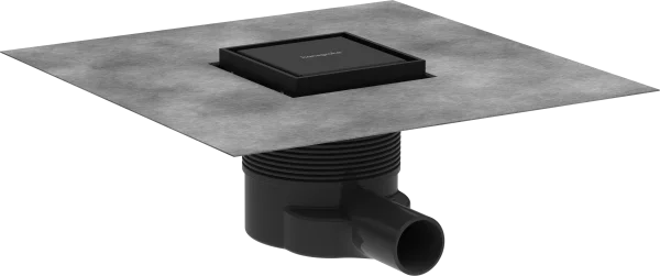 Hansgrohe Raindrain Brilliance Shower Wastes 467 X 276 X 107mm Black - Matt