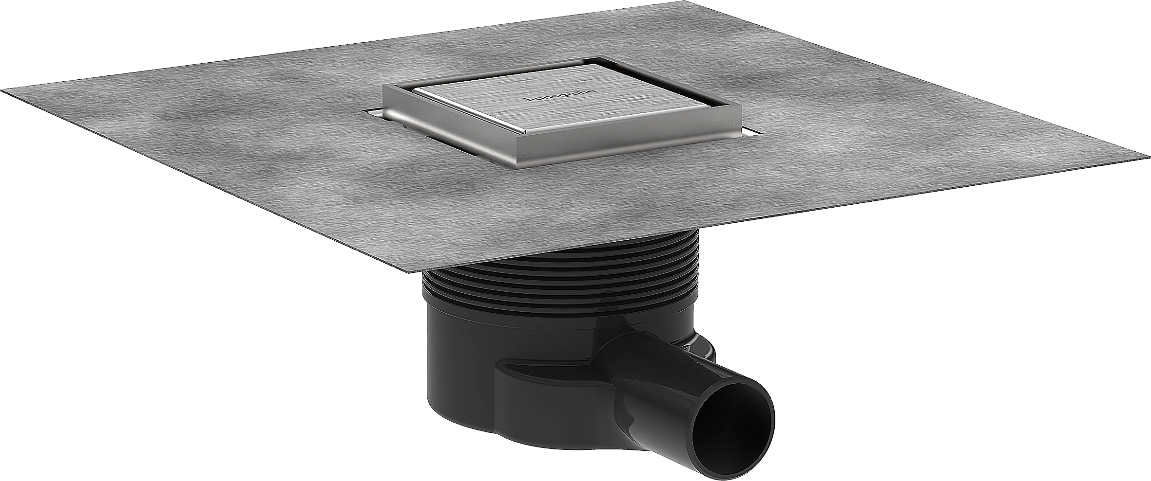Hansgrohe Raindrain Brilliance Shower Wastes 467 X 276 X 107mm Stainless Steel - Brushed
