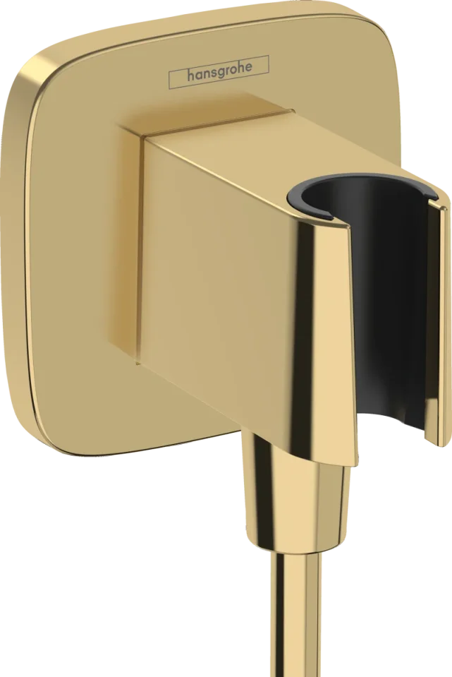 Hansgrohe Fixfit Q Wall Outlet 130 X 110 X 90mm Gold - Polished product image - Image 1