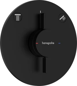 Hansgrohe Duoturn S Shower Mixers Concealed 262 X 233 X 168mm Black - Matt
