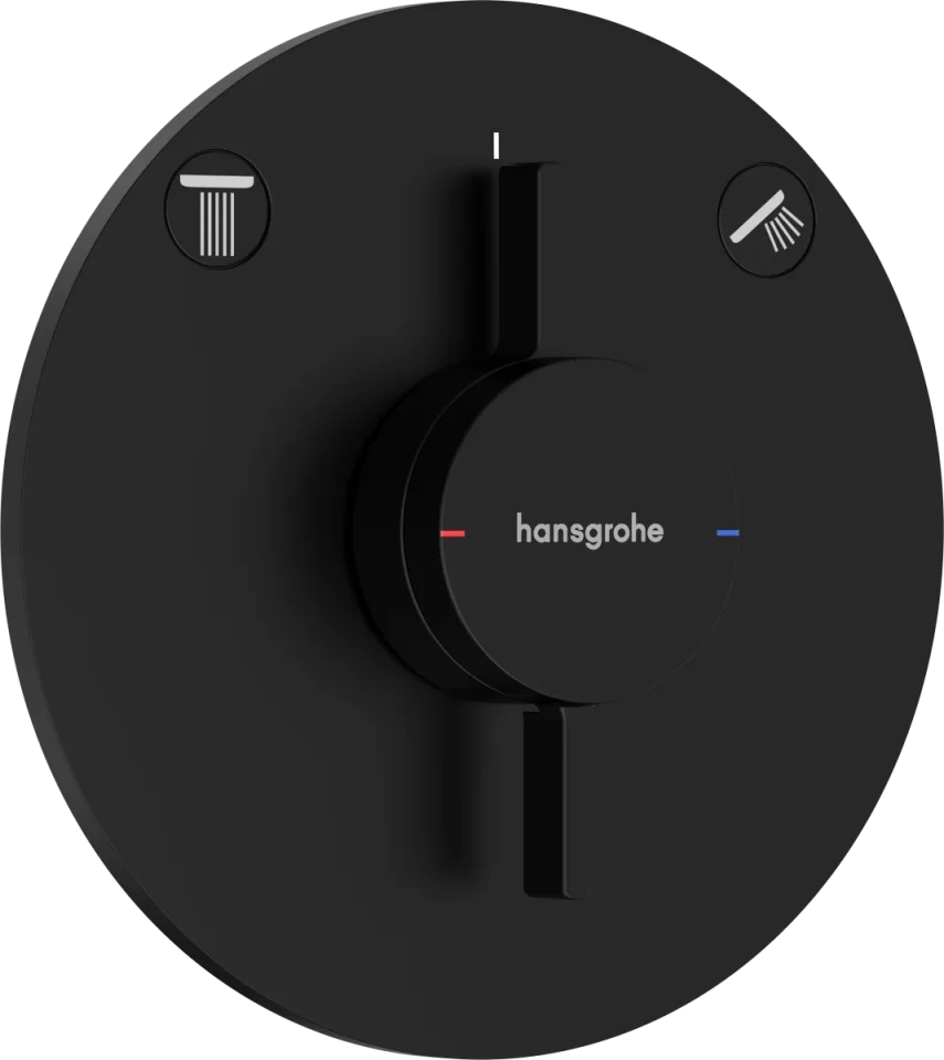 Hansgrohe Duoturn S Shower Mixers Concealed 262 X 233 X 168mm Black - Matt product image - Image 1