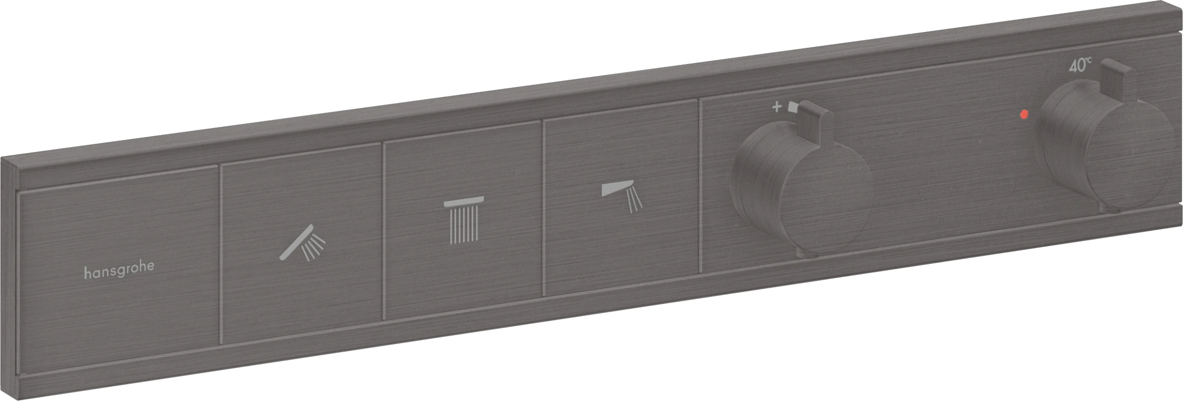 Hansgrohe Rainselect Thermostatic Shower Mixer Concealed 555 X 396 X 145mm Gunmetal/chrome - Brushed