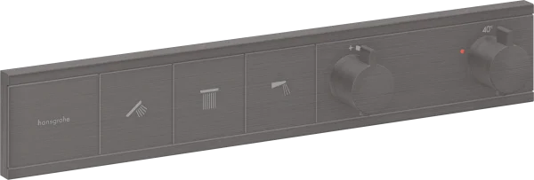 Hansgrohe Rainselect Thermostatic Shower Mixer Concealed 555 X 396 X 145mm Gunmetal/chrome - Brushed