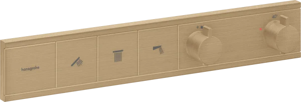 Hansgrohe Rainselect Thermostatic Shower Mixer Concealed 555 X 393 X 148mm Bronze - Brushed